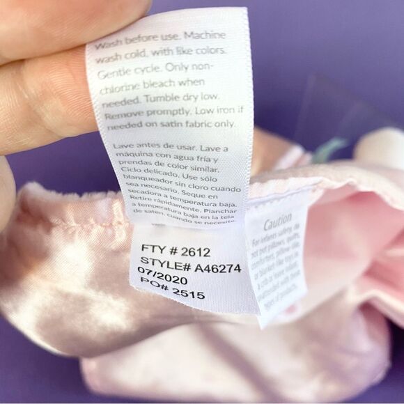 Baby Starters Unicorn Believe in Your Dreams Pink Lovey Security Blanket Satin - Picture 6 of 8